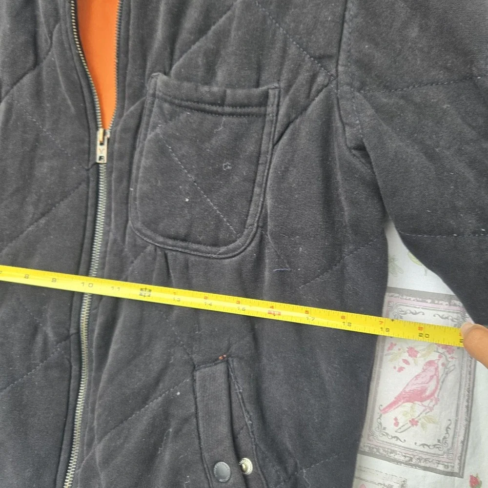 American Eagle‎ Men's Black Quilted Full Zip Bomber Jacket Classic Fit XS Y2K